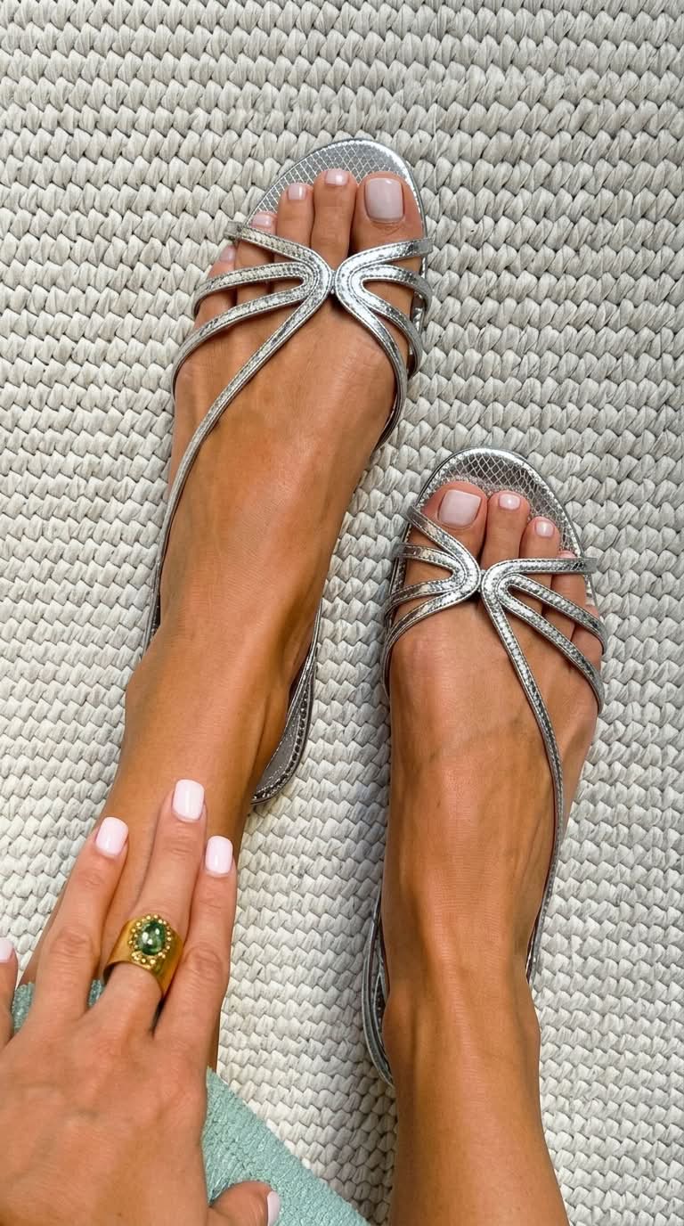 Ginevra | Goldene Sandalen Sommerliche Eleganz