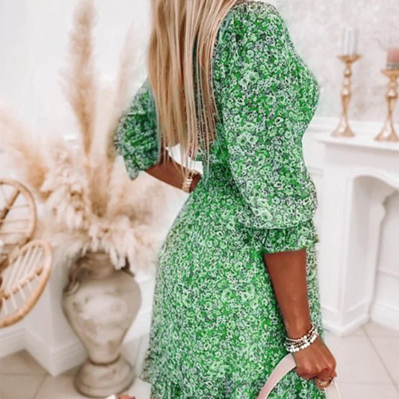 Thessaly | Elegantes geblümtes Maxikleid-