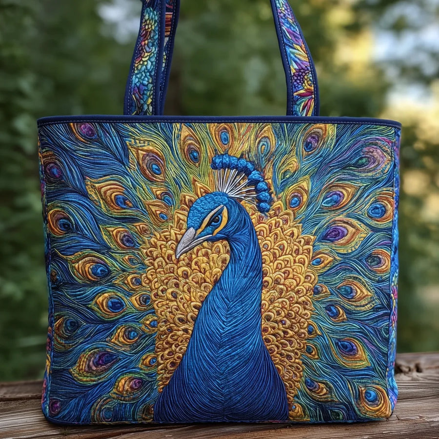 Handgefertigte Tasche - Königs-Pfau