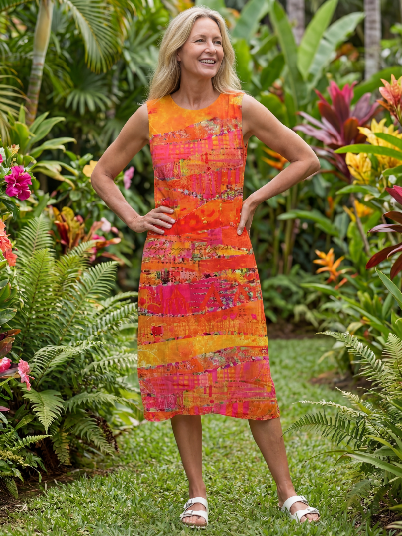 Leilani | Midi-Kleid Painted Path