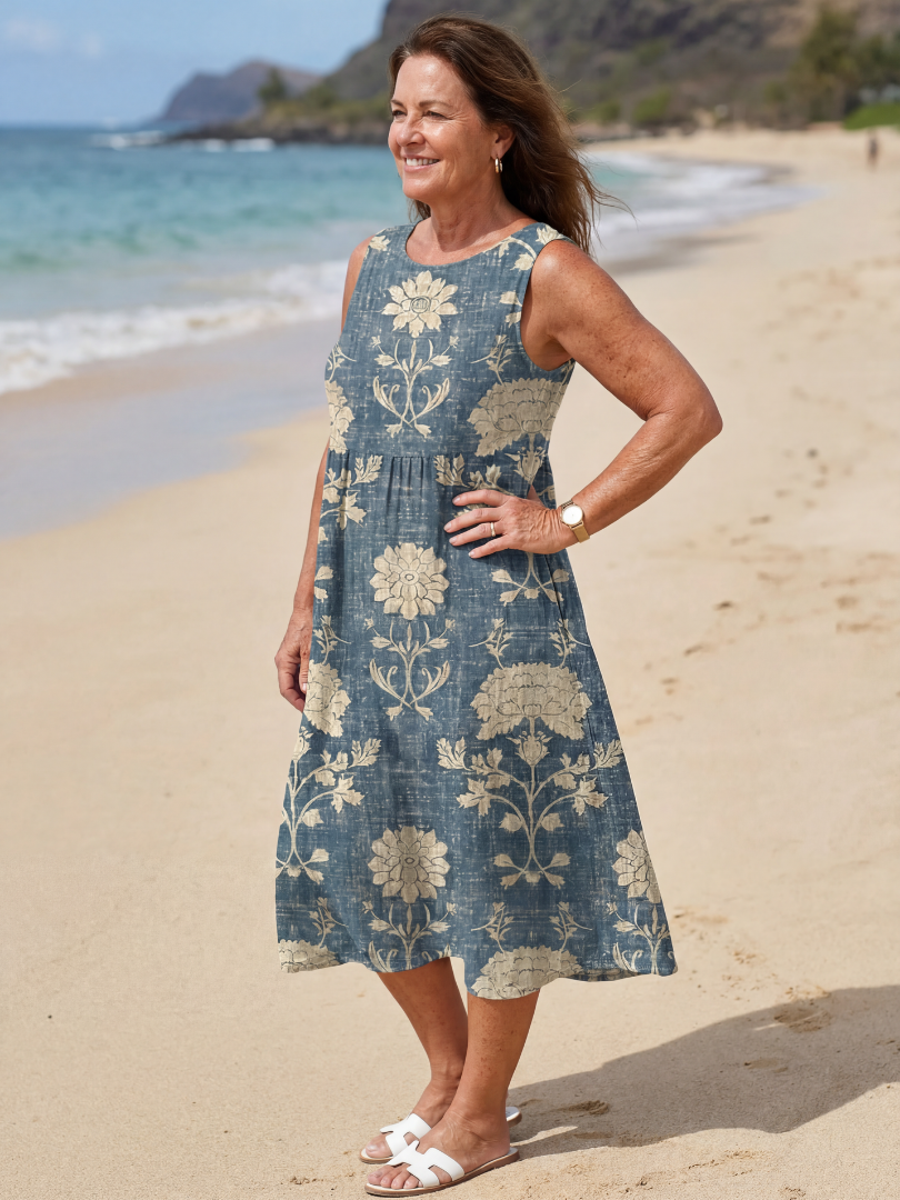 Kailo | Geblümtes Midi-Kleid Shoreline