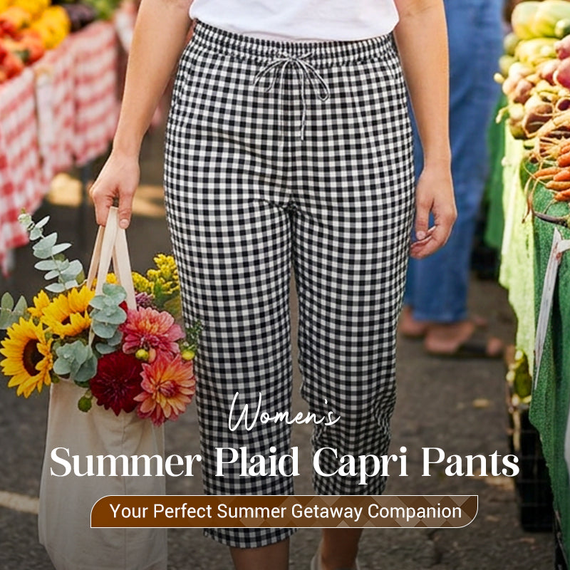Jessy | Entspannte Sommer-Caprihose mit Karomuster