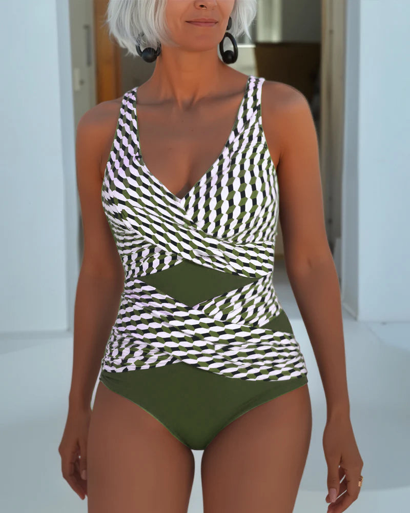 Ashley | Badeanzug mit Überkreuz-Design für Resort Casual Wear