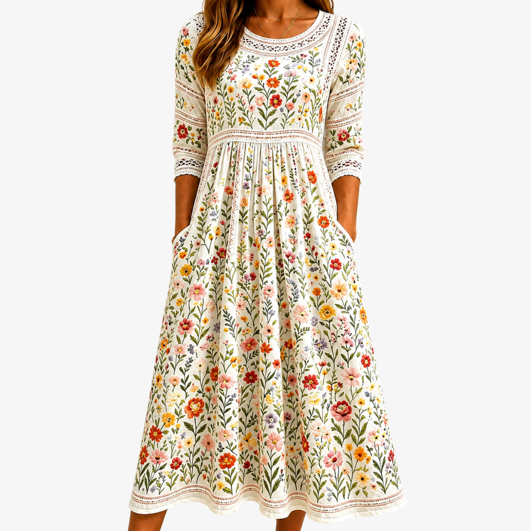 Midikleid „Wildblumenwiesen-Charme“