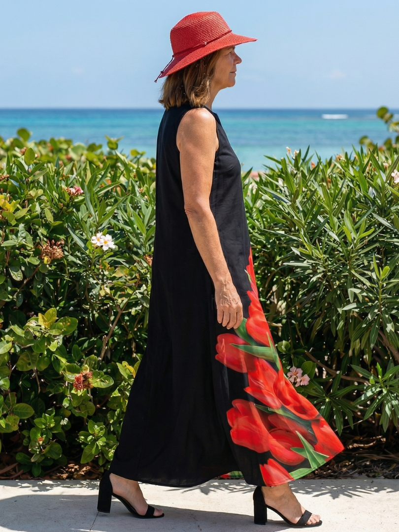 Cylia | Maxikleid Soft Rose