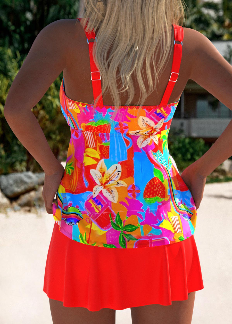 Eleanor | Schickes florales Tankini-Schwimmkleid