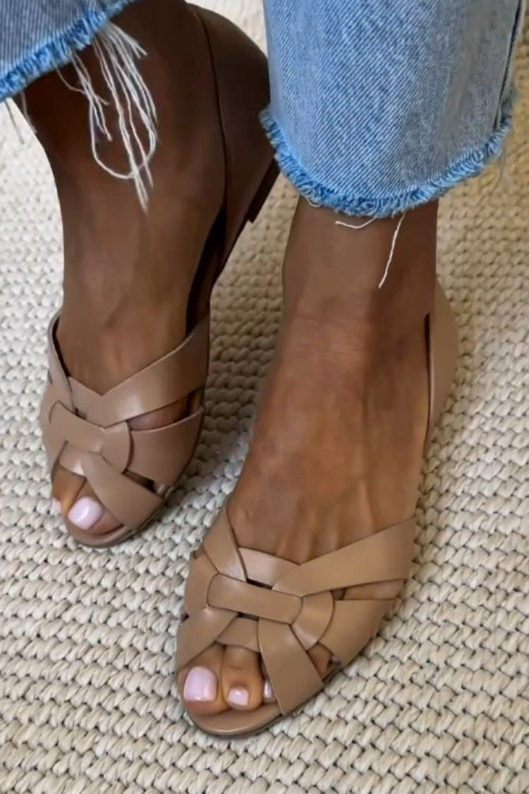 Serafina | Sandalen aus geflochtener Naturfaser
