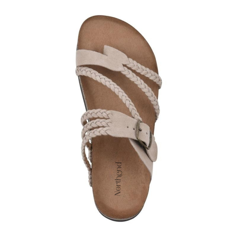 Hayleigh | Geflochtene Kork-Sandalen