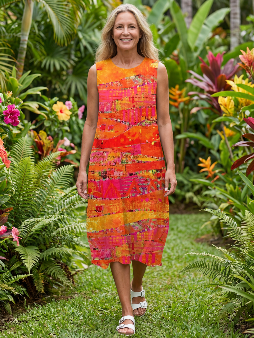 Leilani | Midi-Kleid Painted Path