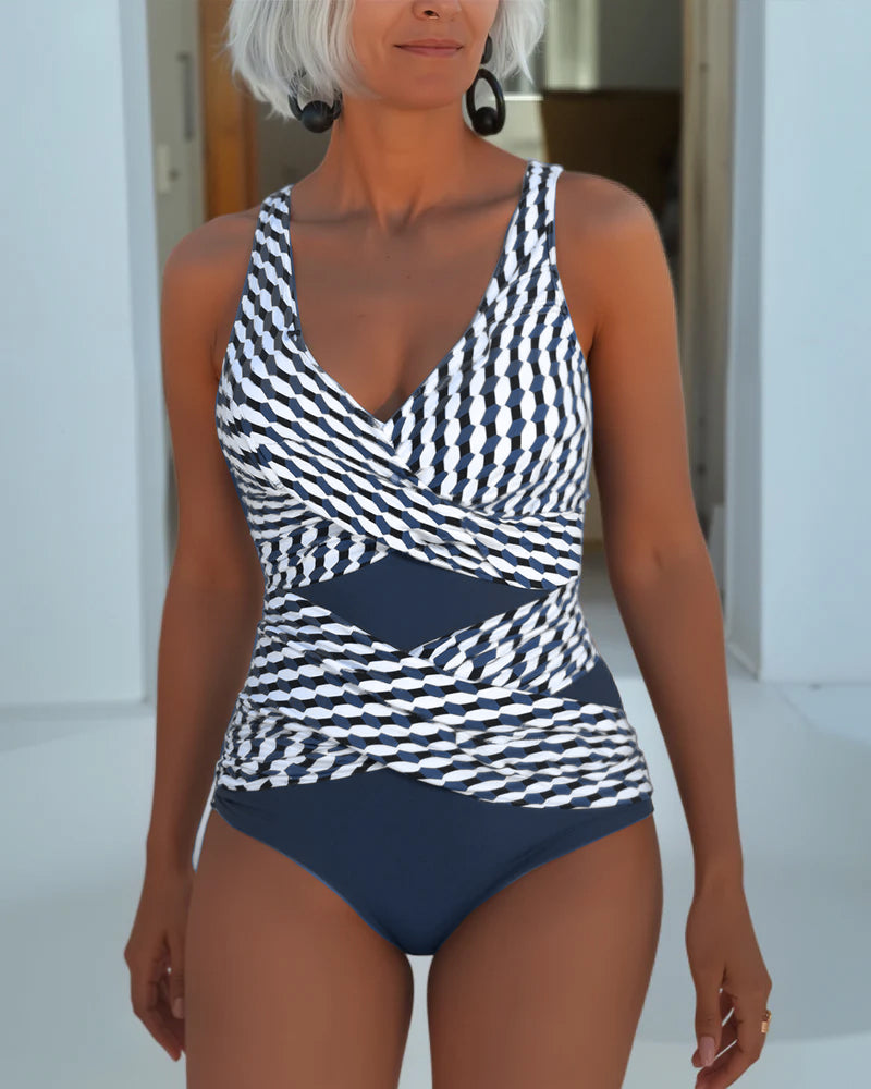 Ashley | Badeanzug mit Überkreuz-Design für Resort Casual Wear