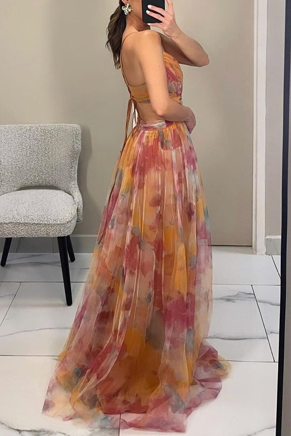 GISELLE | Chiffon Maxi Kleid