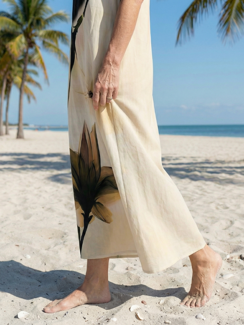 Seraya | Sanft fallendes Maxikleid