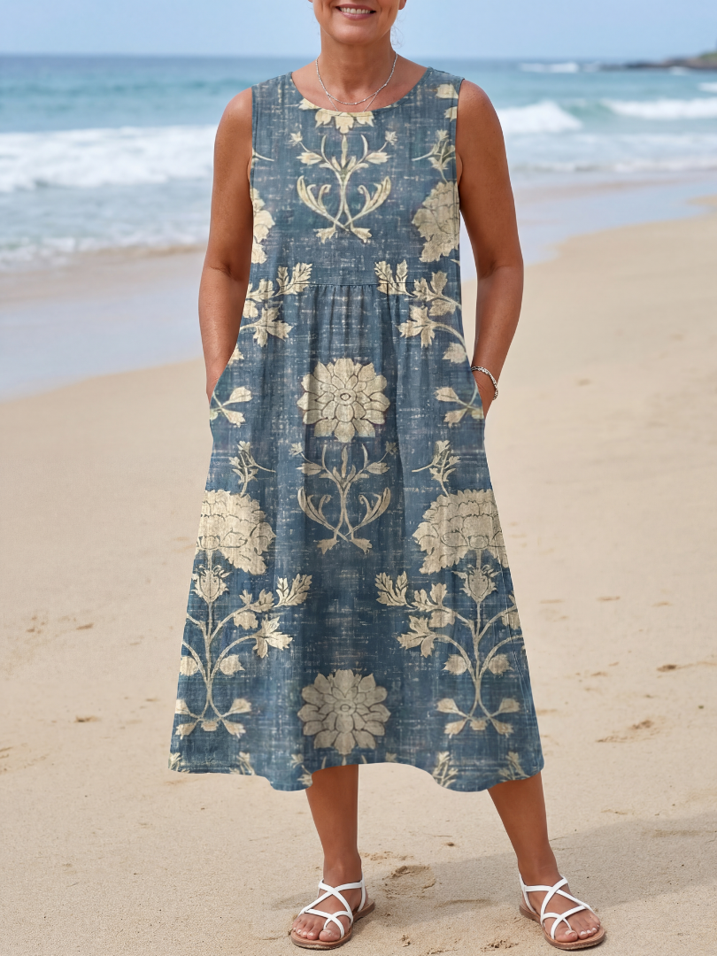 Kailo | Geblümtes Midi-Kleid Shoreline