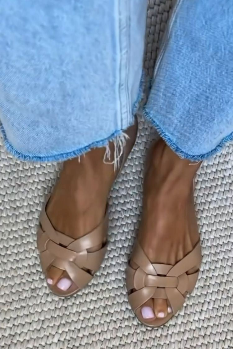 Serafina | Sandalen aus geflochtener Naturfaser