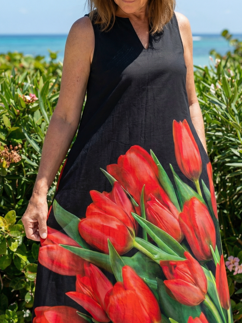 Cylia | Maxikleid Soft Rose
