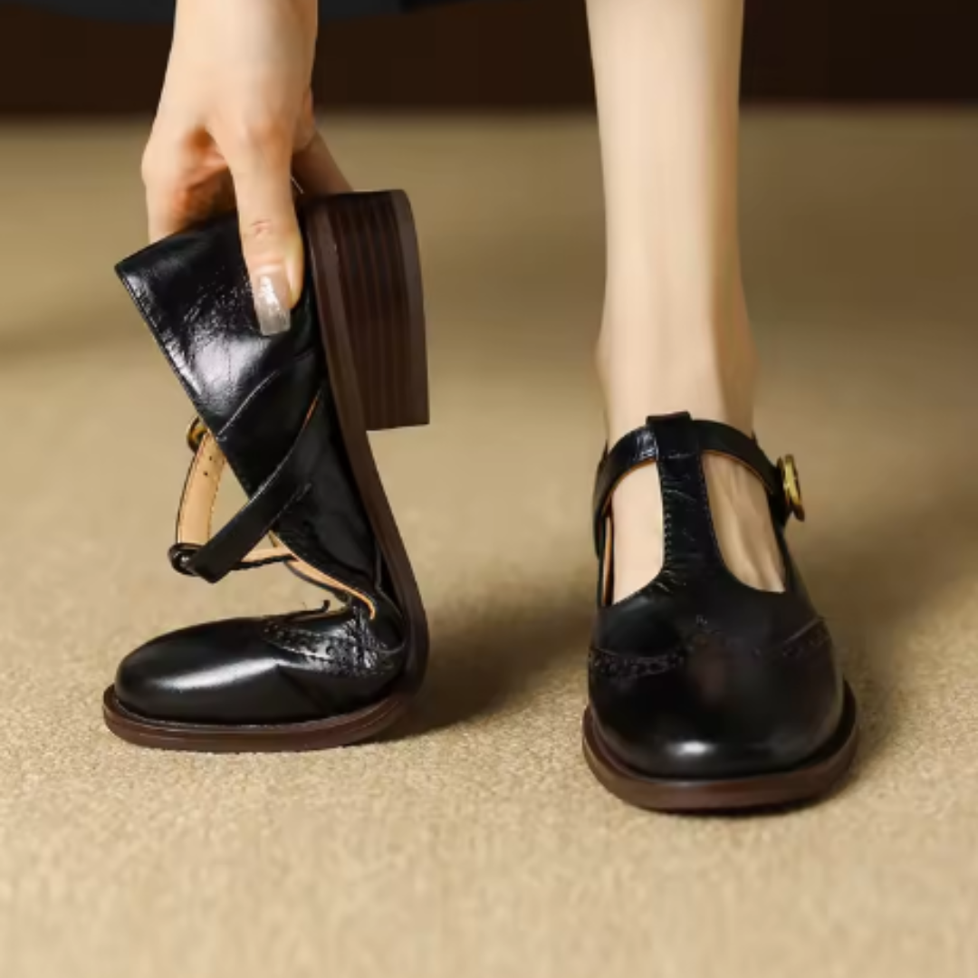Vintage T-Steg Mary Jane Schuhe