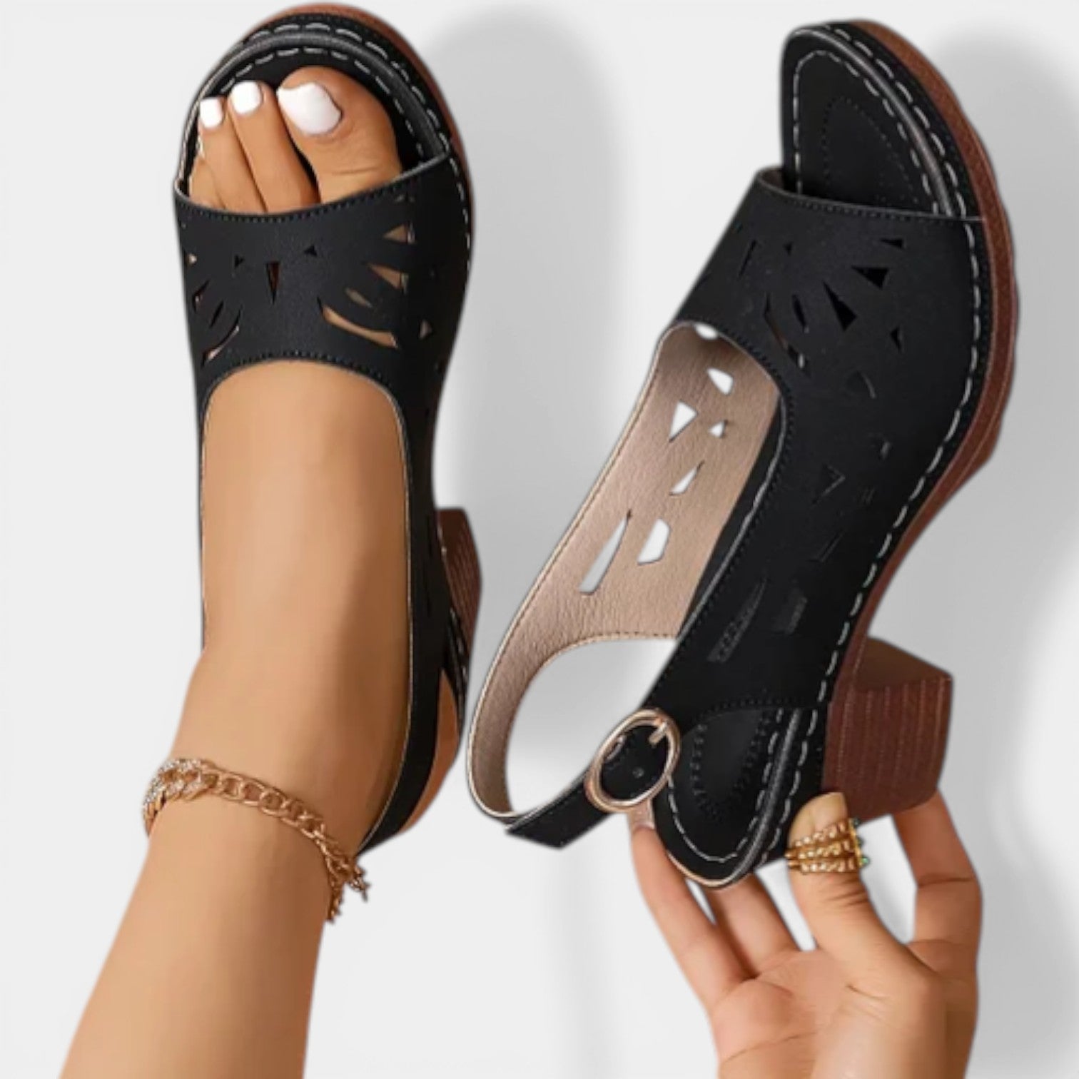 Dina | Orthopädische Sandalen mit Federabsatz