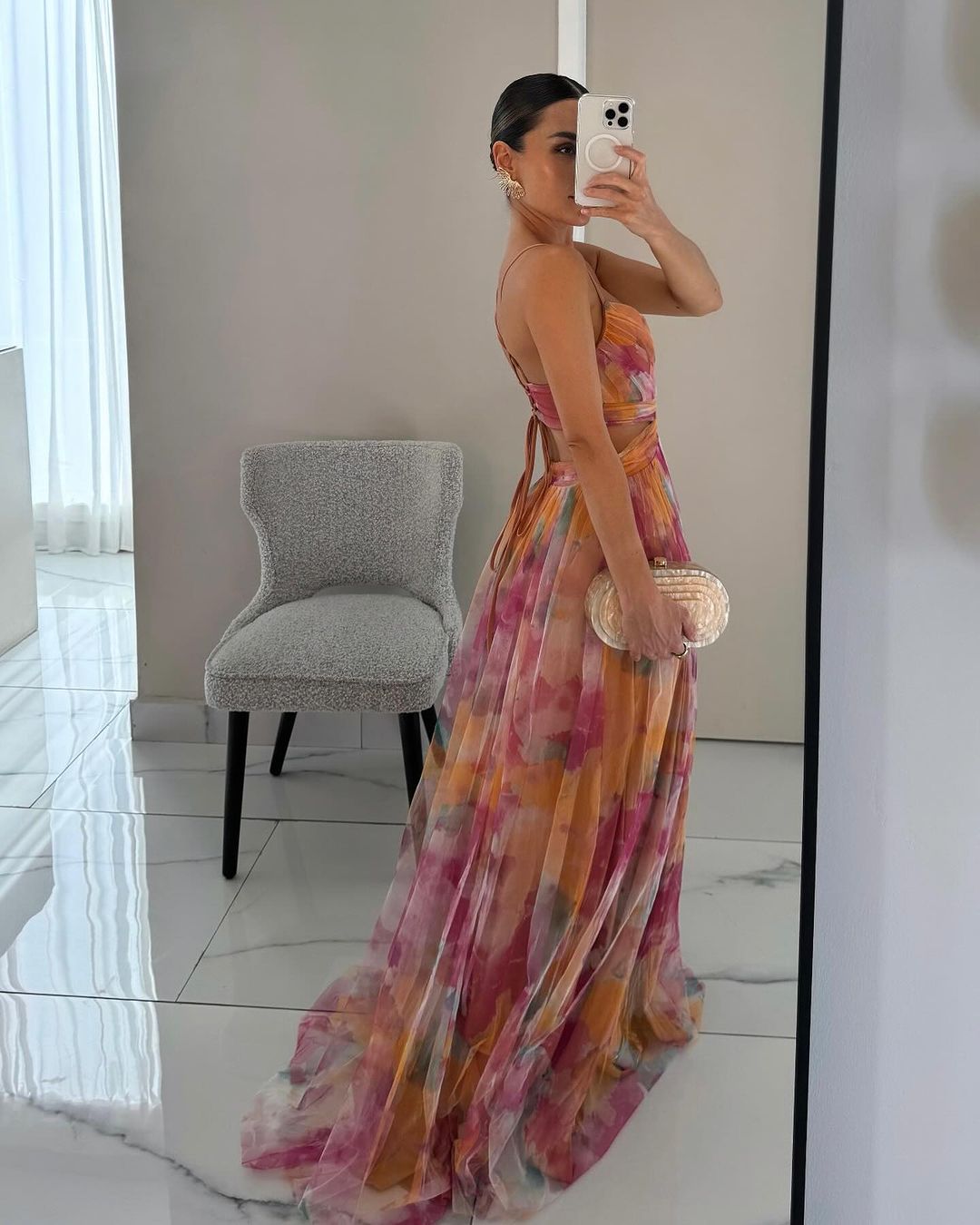 GISELLE | Chiffon Maxi Kleid
