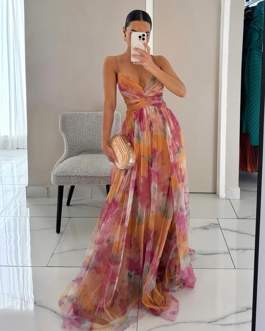 GISELLE | Chiffon Maxi Kleid
