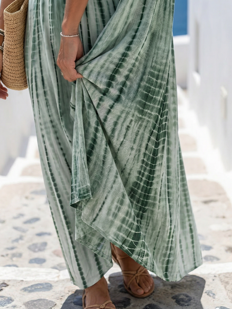 Karys | Midi-Kleid mit legerer Passform und softer Färbung