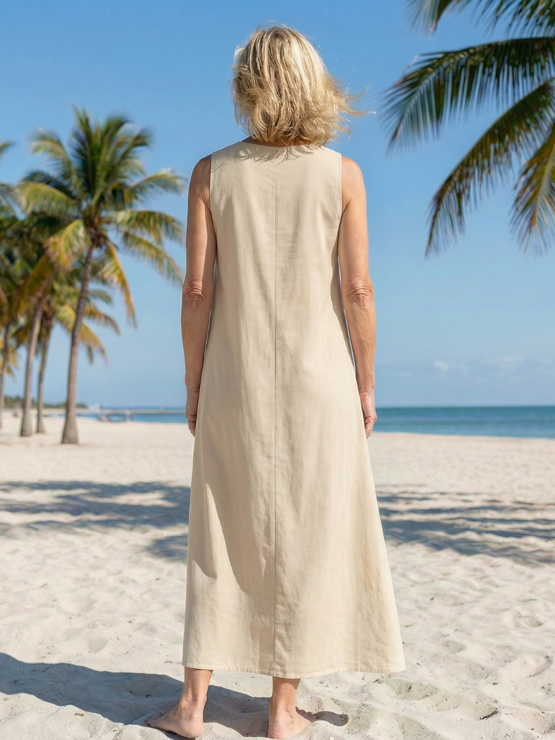 Seraya | Sanft fallendes Maxikleid