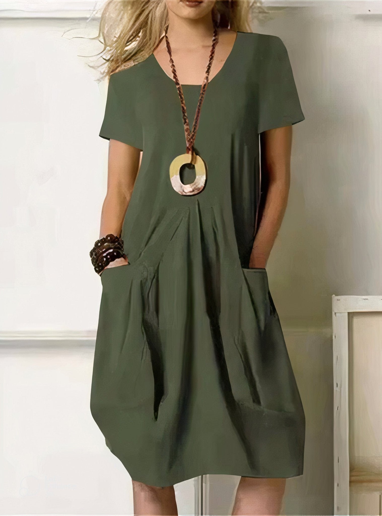 Oriane | Fließendes lässiges Maxikleid