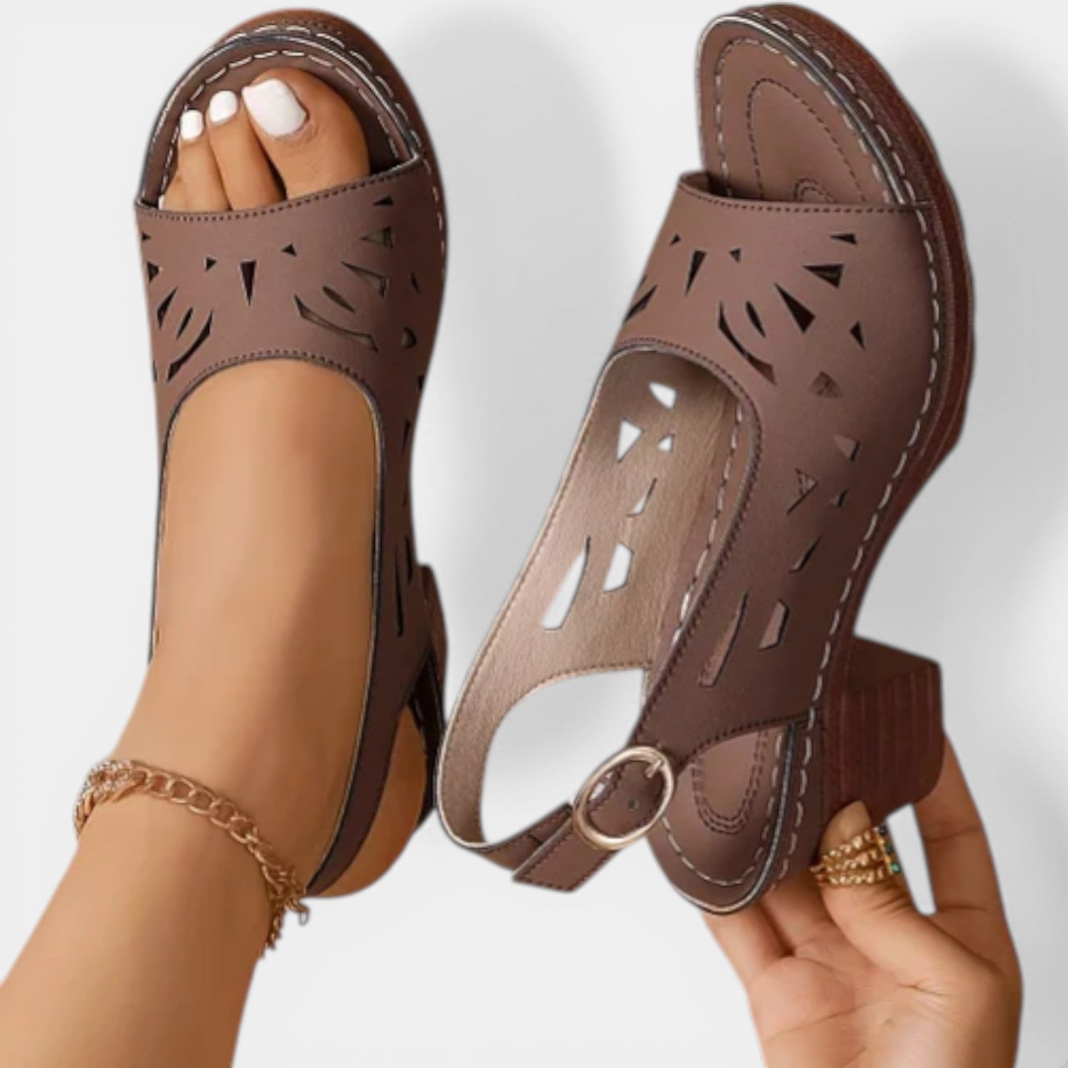 Dina | Orthopädische Sandalen mit Federabsatz
