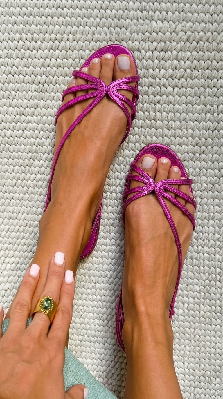 Ginevra | Goldene Sandalen Sommerliche Eleganz