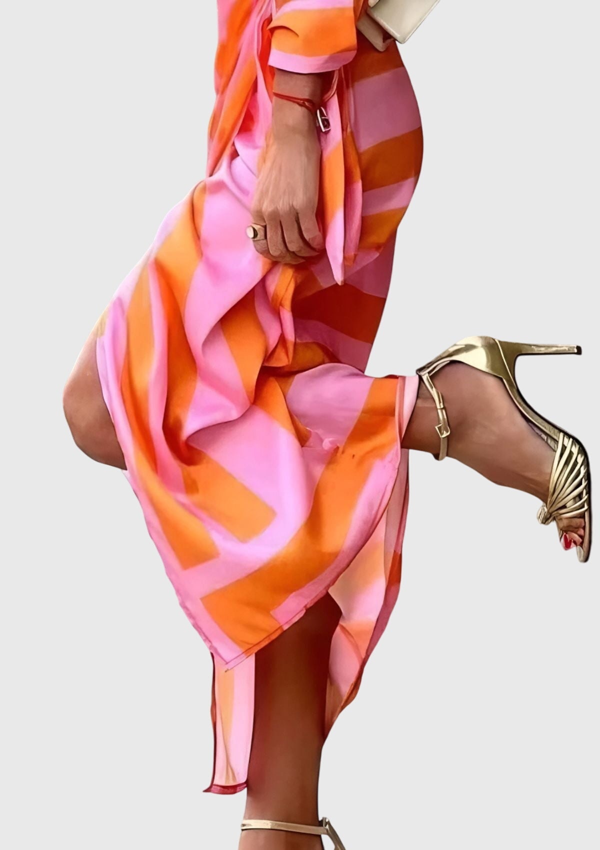 Everly | Elegantes Wickelkleid mit Print