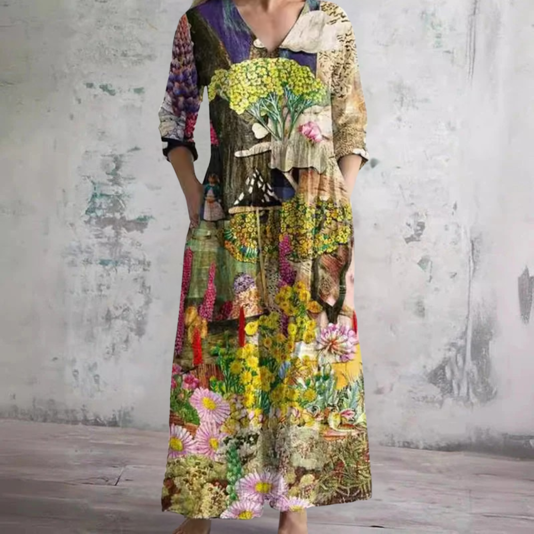 Olda | Sommerkleid mit Blumenmuster