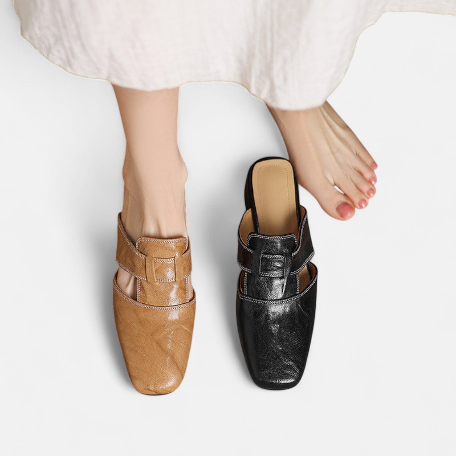 Andie elegante Ledersandalen