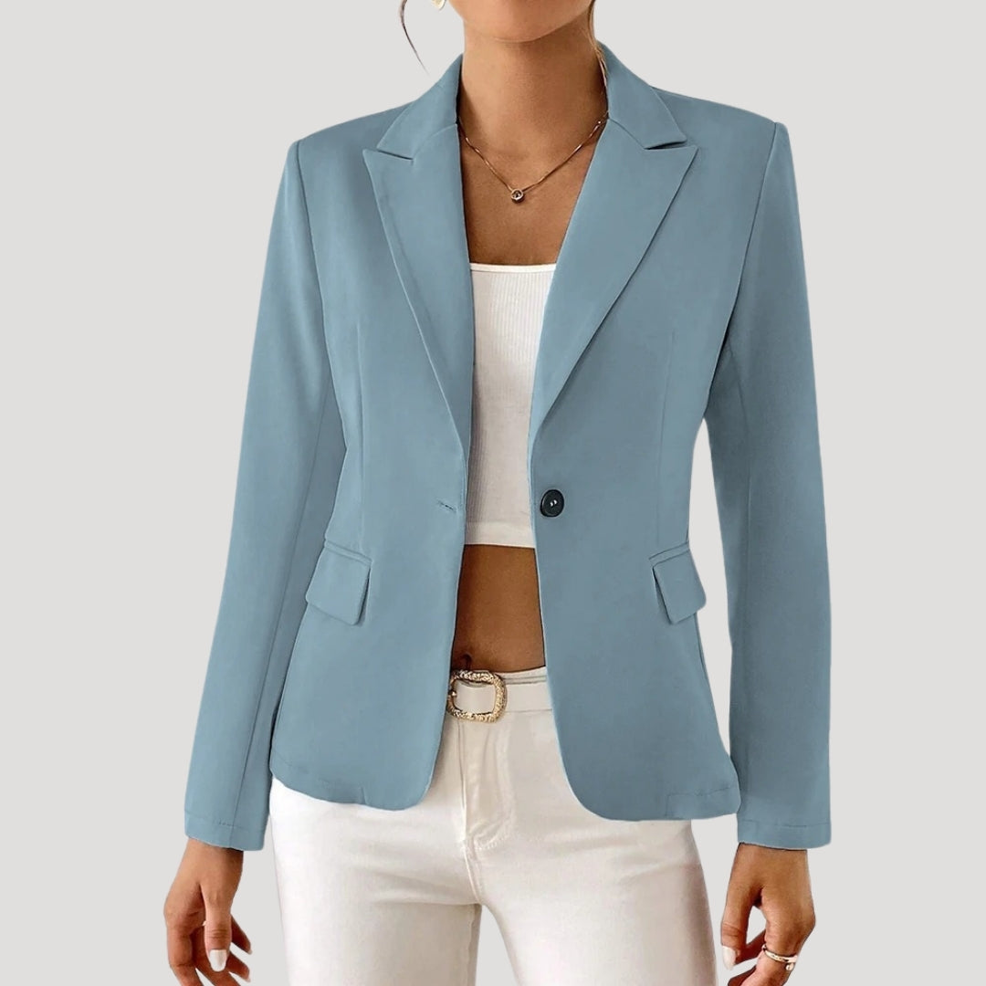 Mila | Damen Blazer mit einem Knopf und taillierter Passform