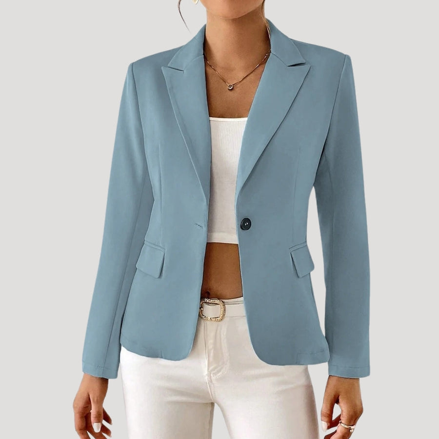 Mila | Damen Blazer mit einem Knopf und taillierter Passform
