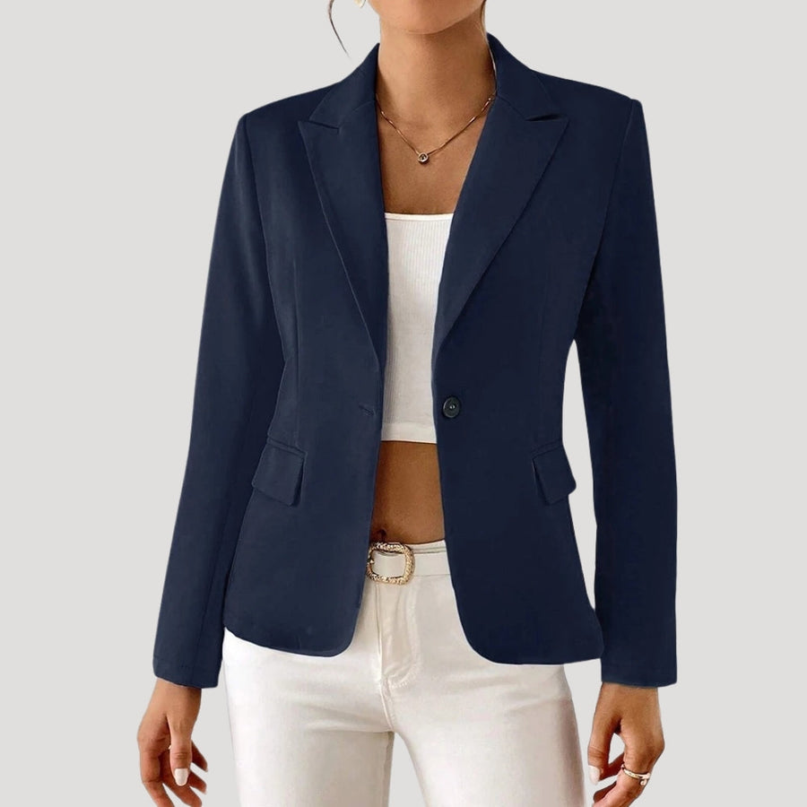 Mila | Damen Blazer mit einem Knopf und taillierter Passform
