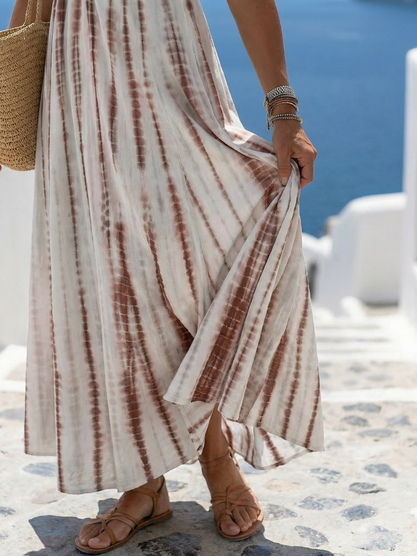 Karys | Midi-Kleid mit legerer Passform und softer Färbung