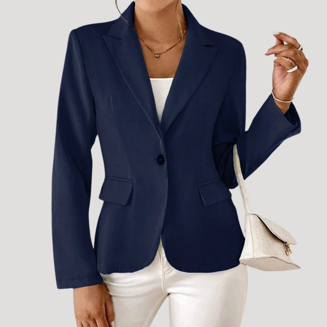 Mila | Damen Blazer mit einem Knopf und taillierter Passform