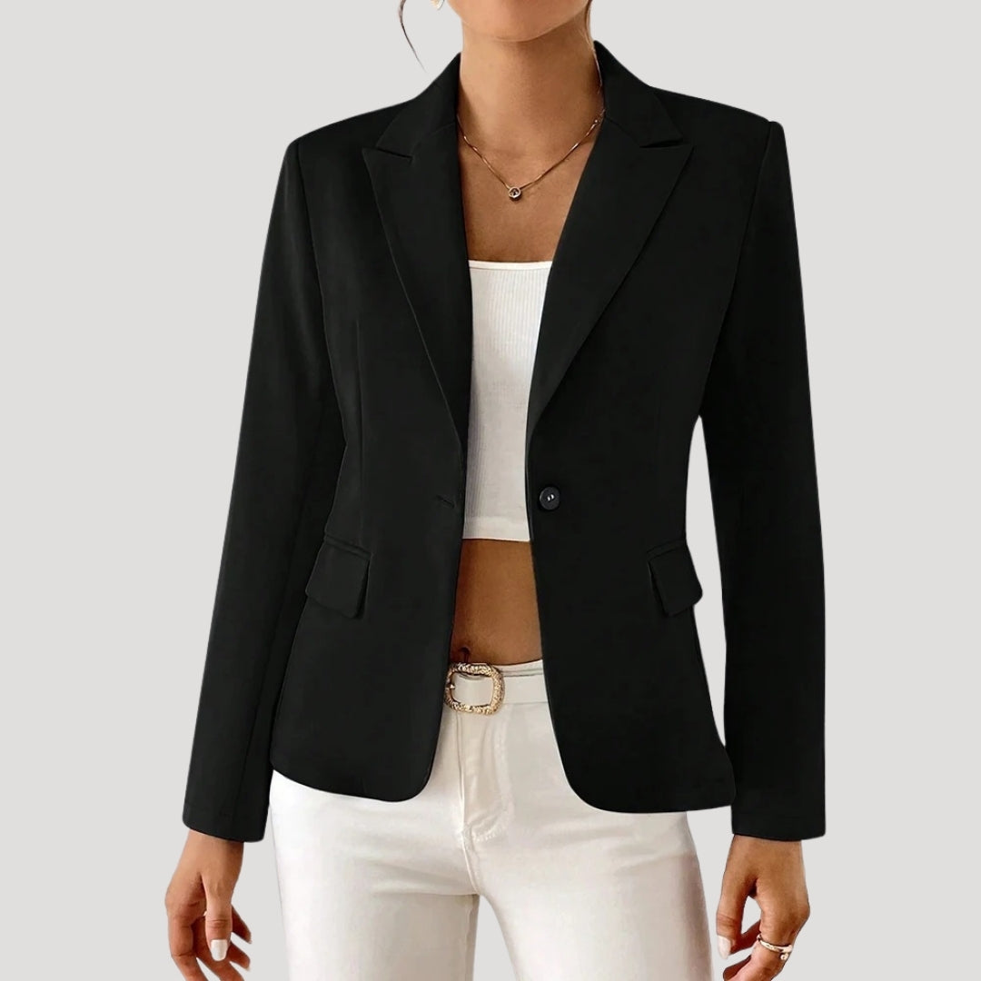Mila | Damen Blazer mit einem Knopf und taillierter Passform