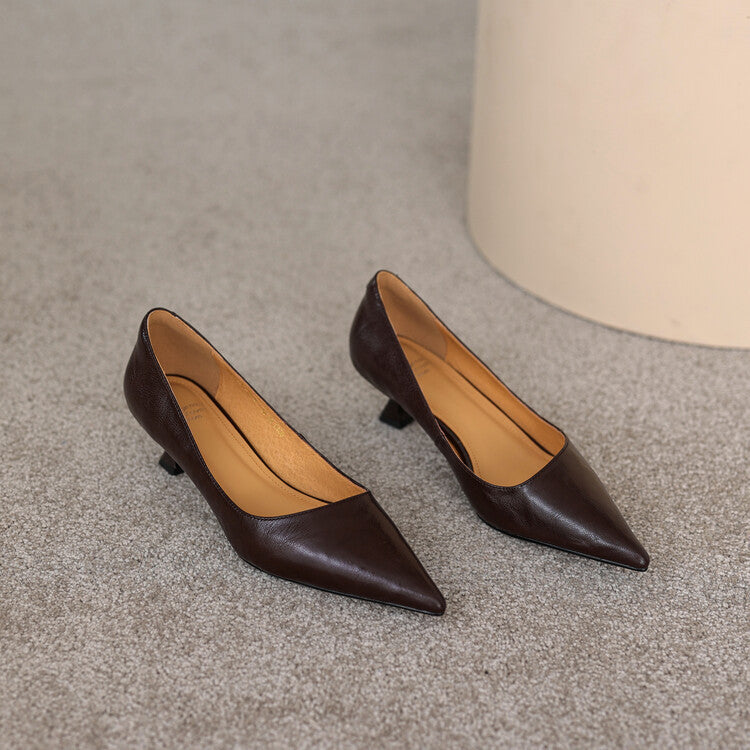 Verrine Pumps aus Glattleder