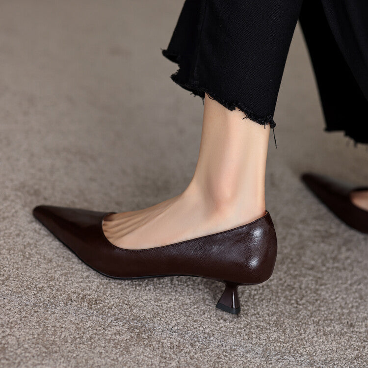 Verrine Pumps aus Glattleder