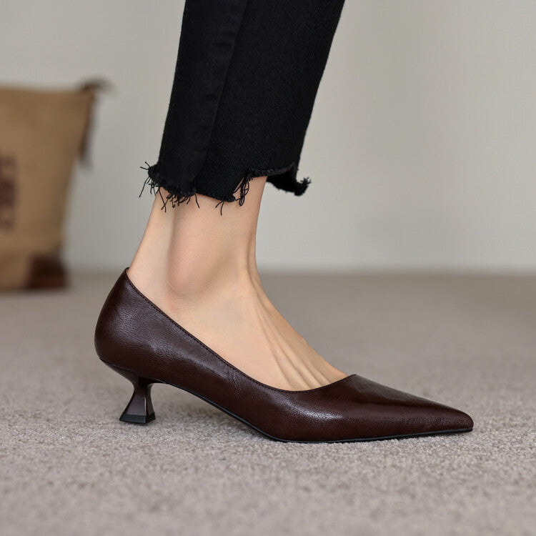 Verrine Pumps aus Glattleder