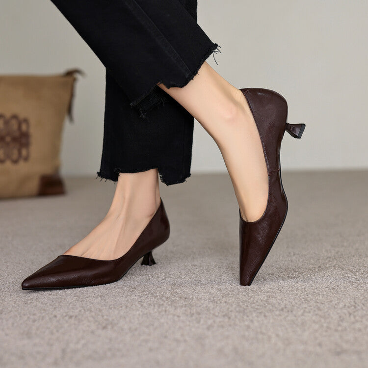 Verrine Pumps aus Glattleder