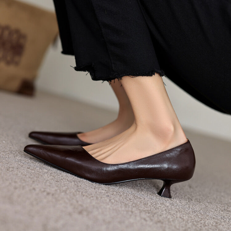 Verrine Pumps aus Glattleder