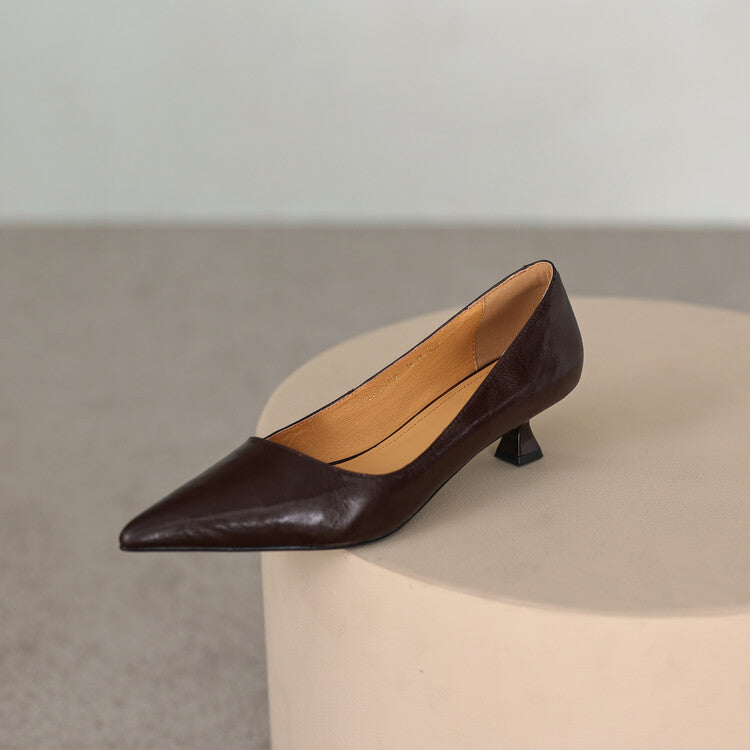 Verrine Pumps aus Glattleder