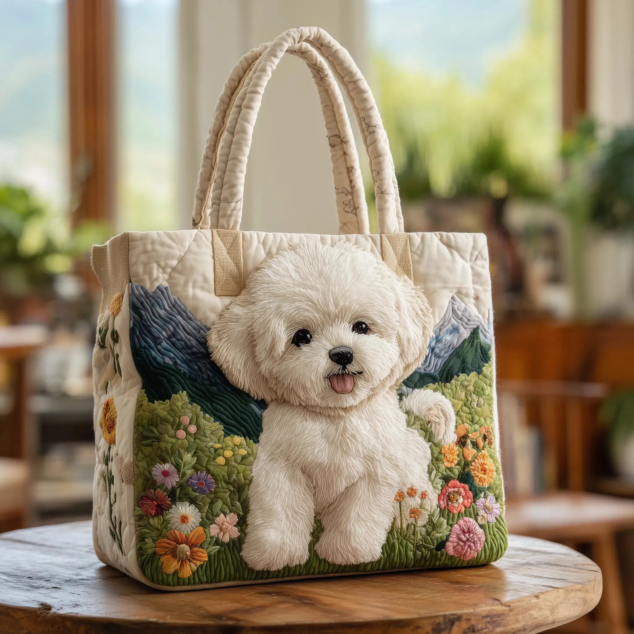 Gesteppte Handwerkertasche – Verzauberter Hund