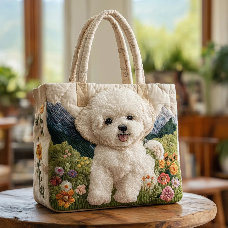 Gesteppte Handwerkertasche – Verzauberter Hund