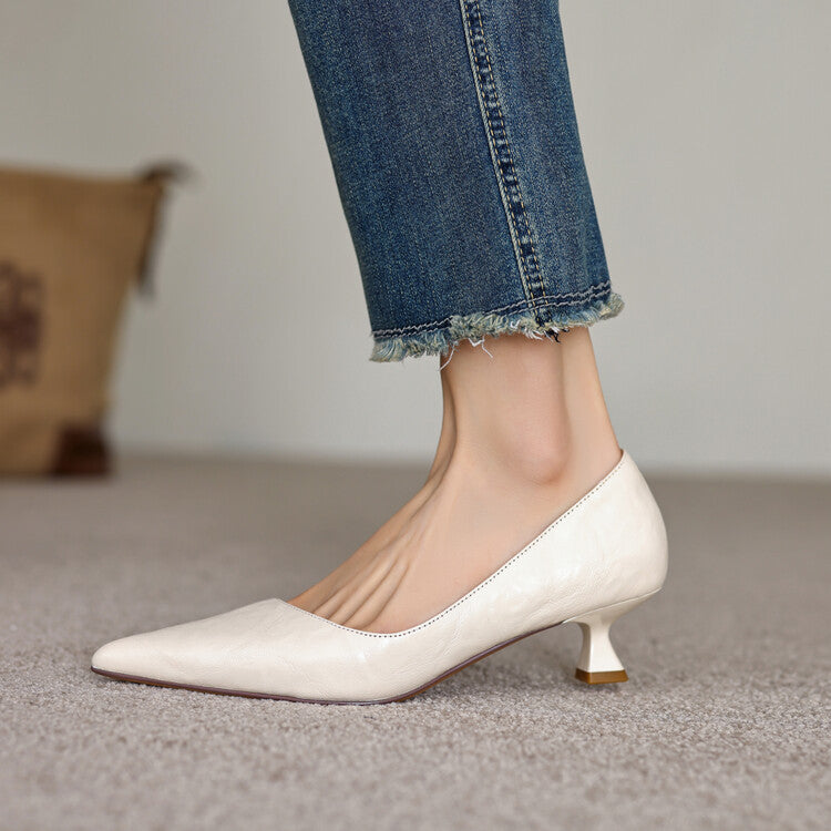 Verrine Pumps aus Glattleder