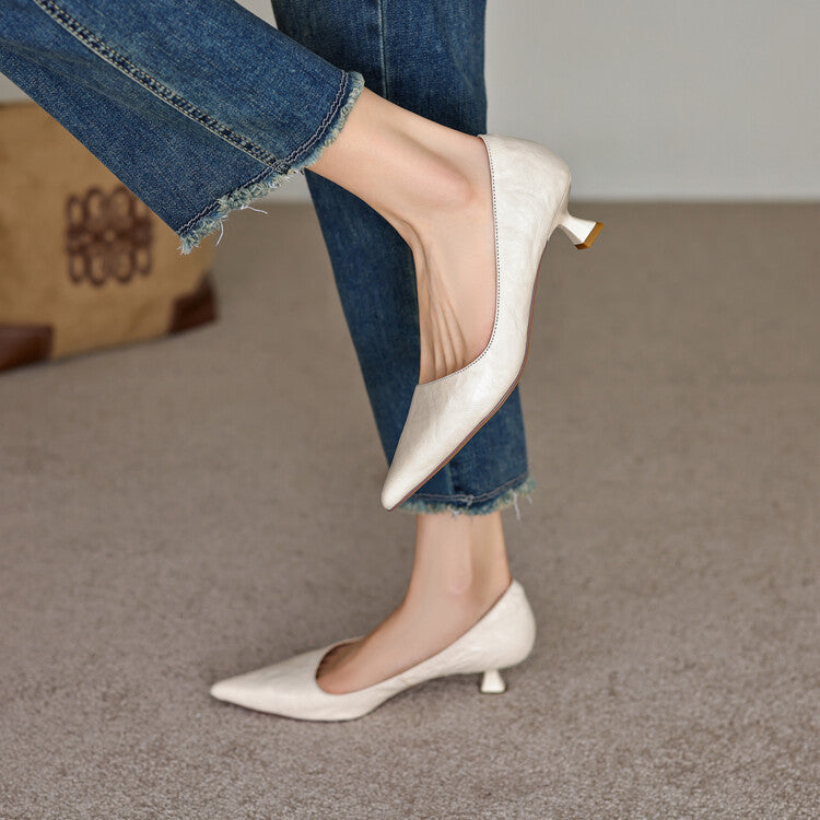 Verrine Pumps aus Glattleder