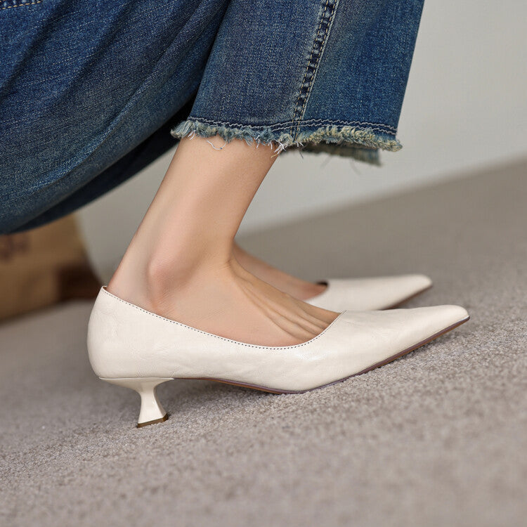 Verrine Pumps aus Glattleder