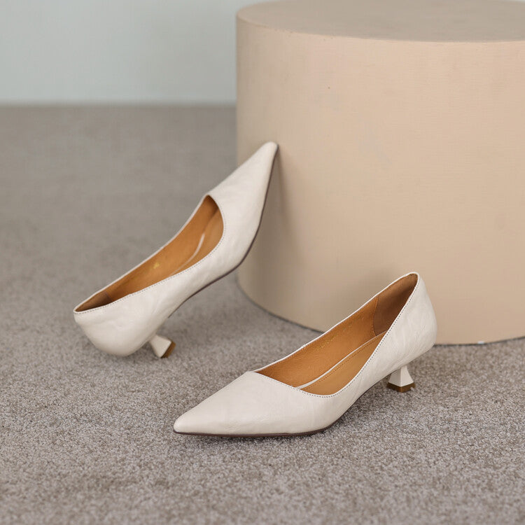 Verrine Pumps aus Glattleder