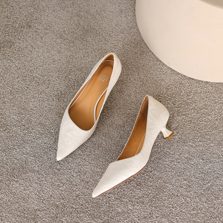 Verrine Pumps aus Glattleder